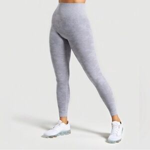 Gymshark Light Grey Camo Leggings